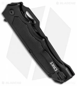CRKT Septimo "Forged By War" Liner Lock Knife Black (3.62" Black) 7050 -Kershaw Sales Shop CRKT Septimo Forged By War LL Black Black 7050 BHQ 71243 jr side