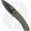 CRKT Burnley Tuna Frame Lock Knife Green G-10 (3.25" Black) 2520