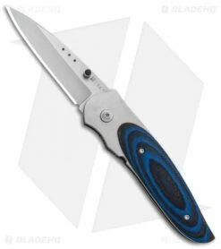 CRKT Viele Wasp Liner Lock Knife Black/Blue G-10 (2.8" Bead Blast) 8002