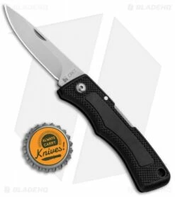 CRKT Wrangler Lockback Knife Black Zytel (2.6" Bead Blast) 6401 -Kershaw Sales Shop CRKT Wrangler LB Black Zytel BB 6401 BHQ 87728 jr bottlecap