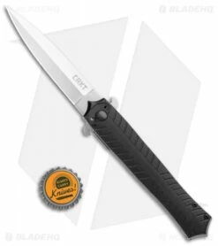 CRKT Xolotl Liner Lock Knife Black G-10 (3.64" Satin) 2265 -Kershaw Sales Shop CRKT Xolotl LL Black G 10 Satin 2265 BHQ 103630 jr bottlecap