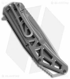 CRKT Gusset Frame Lock Knife Gray (3.5" Gray) K330GGP -Kershaw Sales Shop CRKT gusset K330GGP BHQ 51842 er side