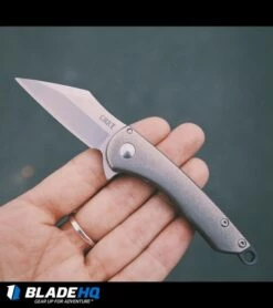 CRKT Jettison Compact Frame Lock Flipper Knife Titanium (2" Stonewash) 6120 -Kershaw Sales Shop CRKT jettison compact BHQ 34388 hand dl