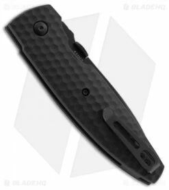CRKT Lucas Burnley Aux Liner Lock Folding Knife Black (3.25" Black Serr)1221K -Kershaw Sales Shop CRKT lucas burnley aux black black 1221K BHQ 51816 er side