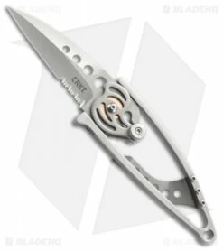 CRKT Van Hoy Snap Lock Folding Knife (2.5" Bead Blast Serr) 5112N