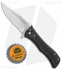 Camillus Blaze Spring Assisted Knife Black Zytel (2.5" Satin) 670 -Kershaw Sales Shop Camillus Blaze black zytel satin BHQ 74893 jr bottlecap