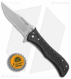 Camillus Blaze Spring Assisted Knife Black Zytel (3" Satin Serr) 925 -Kershaw Sales Shop Camillus Blaze black zytel satin serr 925 BHQ 67844 er size