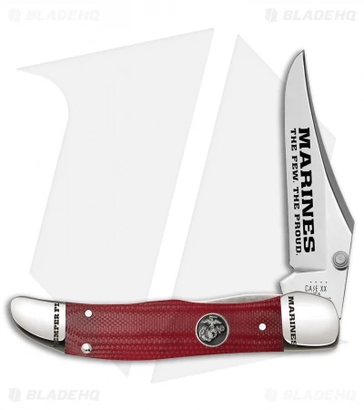 Case Cutlery Kickstart Knife USMC Smooth Red G-10 (3" Tru-Sharp) 1 Case Cutlery Kickstart Knife USMC Smooth Red G-10 (3" Tru-Sharp)