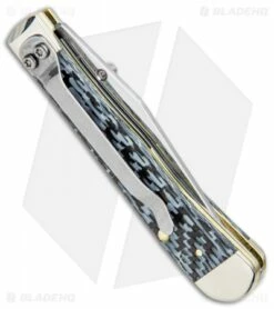 Case Kickstart TrapperLock Assisted Knife Black/White Carbon Fiber (6154AC SS) -Kershaw Sales Shop Case Kickstart TrapperLock Assisted Synthetic White Jig Bone SS 38921 BHQ 94955 jr side