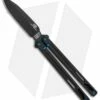 EOS Serpent Balisong Butterfly Knife Black Ti (4.1" Black DLC)
