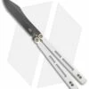 EOS Trident Balisong Butterfly Knife Stormtrooper White Ti (4.5" Black DLC)