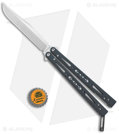 EPS Knives Wraith Butterfly Knife Ghost Black G-10 (4.6" Satin) 4 EPS Knives Wraith Butterfly Knife Ghost Black G-10 (4.6" Satin) - Image 4