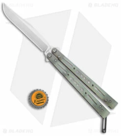 EPS Knives Wraith Butterfly Knife Jade G-10 (4.6" Satin) -Kershaw Sales Shop EPS Knives Butterfly Wraith Jade G 10 Satin BHQ 134712 jr bottlecap