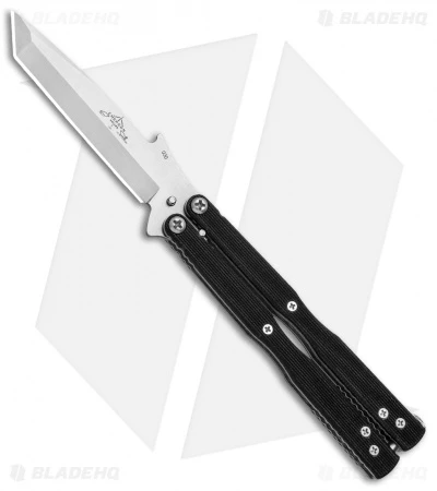 Emerson CQC-7 Tactical Balisong Butterfly Knife Black G-10 (3.8" Stonewash) 1 Emerson CQC-7 Tactical Balisong Butterfly Knife Black G-10 (3.8" Stonewash)