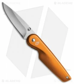 Gerber Airfoil Liner Lock Knife Orange Aluminum (2.7" Gray) 31-003048
