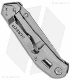 Gerber Airlift Frame Lock Knife Silver (2.8" Gray) 30-001346 -Kershaw Sales Shop Gerber Airlift FL Silver Gray 30 001346 BHQ 67390 jr side