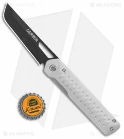 Gerber Ayako Frame Lock Knife Gray Aluminum (3.5" Black) 30-001689 -Kershaw Sales Shop Gerber Ayako FL Gray Aluminum Black 30 001689 BHQ 105514 jr bottlecap
