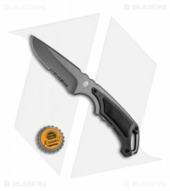 Gerber Basic Knife Fixed Blade W/ Sheath (3.3" Gray Serr) 0175 -Kershaw Sales Shop Gerber Basic Knife Gray Serr 31 000367 BHQ 7379 jr bottlecap