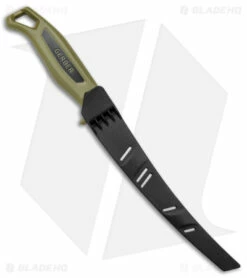 Gerber Ceviche Fillet Fixed Blade Knife Green Polymer (7" Stonewash) -Kershaw Sales Shop Gerber Ceviche Fillet Fixed Blade 7in Green SW BHQ 145773 jr sheath