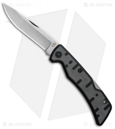 Gerber Commuter Lockback Knife Black/Gray GFN (3.1" Stonewash) 31-003136N 1 Gerber Commuter Lockback Knife Black/Gray GFN (3.1" Stonewash) 31-003136N