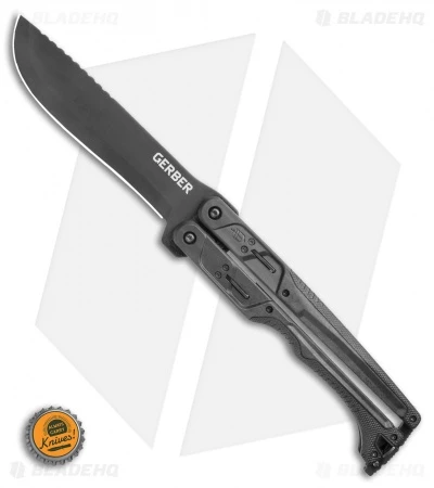 Gerber Doubledown QuadLock Folding Machete Knife Black (6.8" Black) 5 Gerber Doubledown QuadLock Folding Machete Knife Black (6.8" Black) - Image 5