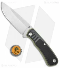 Gerber Downwind Drop Point Fixed Blade Flat Sage Green (4.3" Satin) 30-001818 -Kershaw Sales Shop Gerber Downwind DP Fixed Flat Sage Green Satin BHQ 120850 jr bottlecap