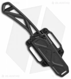 Gerber EXO-MOD Drop Point Fixed Blade Knife Black (Stonewash) 30-001800 -Kershaw Sales Shop Gerber EXO MOD DP Black Black SW 30 001800 BHQ 105517 jr sheath