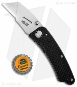 Gerber Edge Aluminum Liner Lock Utility Razor Black (2.38" Satin) -Kershaw Sales Shop Gerber Edge Alum LL Utility Razor Black Satin BHQ 94117 jr bottlecap