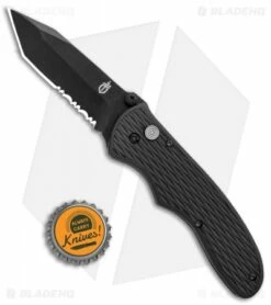 Gerber FAST Draw Tanto Knife Assisted Opening (3" Black Serr) -Kershaw Sales Shop Gerber FAST Draw Tanto Assisted Opening Black Serr 31 001751 BHQ 15598 jr bottlecap