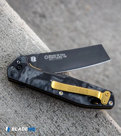 Gerber Fastball Exclusive Knife Cleaver Marbled CF (3" Black 20CV) 5 Gerber Fastball Exclusive Knife Cleaver Marbled CF (3" Black 20CV) - Image 5