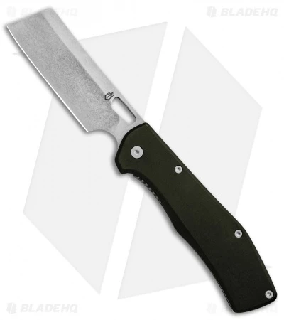 Gerber FlatIron Cleaver Frame Lock Knife Dark Gray Aluminum (3.5" Stonewash) 1 Gerber FlatIron Cleaver Frame Lock Knife Dark Gray Aluminum (3.5" Stonewash)
