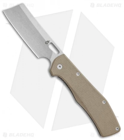 Gerber FlatIron Cleaver Frame Lock Knife Desert Tan G-10 (3.6" Stonewash) 1 Gerber FlatIron Cleaver Frame Lock Knife Desert Tan G-10 (3.6" Stonewash)
