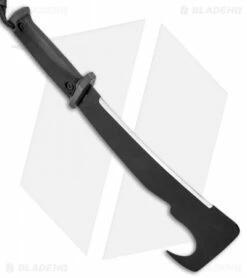 Gerber Gator Machete Pro Fixed Blade (10.5" Black) W/ Sharpening Stone -Kershaw Sales Shop Gerber Gator Machete Pro Fixed Blade Black Sharpening Stone 31 000705 BHQ 16324 jr spine 2