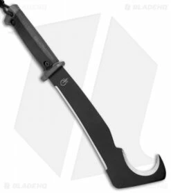 Gerber Gator Machete Pro Fixed Blade (10.5" Black) W/ Sharpening Stone -Kershaw Sales Shop Gerber Gator Machete Pro Fixed Blade Black Sharpening Stone 31 000705 BHQ 16324 jr spine