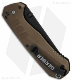 Gerber Haul A/O Spring Assisted Knife Brown GFN (3.1" Black) -Kershaw Sales Shop Gerber Haul AO FE Cyber E BHQ 103073 td side