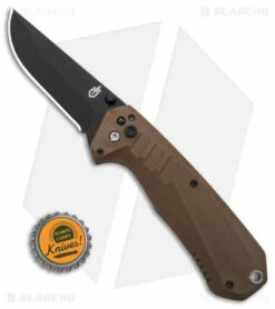 Gerber Haul A/O Spring Assisted Knife Brown GFN (3.1" Black) -Kershaw Sales Shop Gerber Haul AO FE Cyber E BHQ 103073 td size