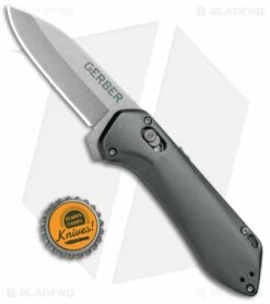 Gerber Highbrow Compact A/O Spring Assisted Knife Gray (2.8" Stonewash) -Kershaw Sales Shop Gerber Highbrow Compact A O SA Gray SW 30 001518N BHQ 94148 jr bottlecap