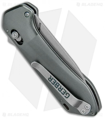 Gerber Highbrow Compact A/O Spring Assisted Knife Gray (2.8" Stonewash Serr) 3 Gerber Highbrow Compact A/O Spring Assisted Knife Gray (2.8" Stonewash Serr) - Image 3