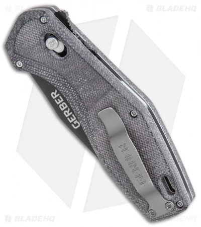 Gerber Hyperflip Assisted Opening Knife Black/Gray Micarta (3.4" Blk) 30-001852 2 Gerber Hyperflip Assisted Opening Knife Black/Gray Micarta (3.4" Blk) 30-001852 - Image 2