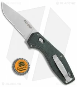 Gerber Hyperflip Assisted Opening Knife Olive Green Micarta (3.4" PVD) 30-001853 7 Gerber Hyperflip Assisted Opening Knife Olive Green Micarta (3.4" PVD) 30-001853 -Kershaw Sales Shop Gerber Hyperflip Assisted Opening Olive Green Micarta Black BHQ 120841 jr bottlecap