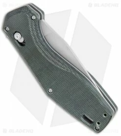 Gerber Hyperflip Assisted Opening Knife Olive Green Micarta (3.4" PVD) 30-001853 6 Gerber Hyperflip Assisted Opening Knife Olive Green Micarta (3.4" PVD) 30-001853 -Kershaw Sales Shop Gerber Hyperflip Assisted Opening Olive Green Micarta Black BHQ 120841 jr side