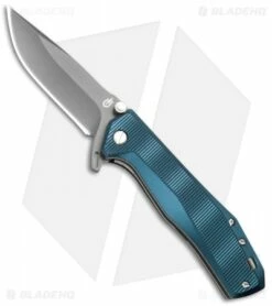 Gerber Index Liner Lock Knife Blue Aluminum (3.3" Gray) 30-001356