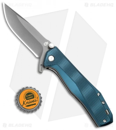 Gerber Index Liner Lock Knife Blue Aluminum (3.3" Gray) 30-001356 4 Gerber Index Liner Lock Knife Blue Aluminum (3.3" Gray) 30-001356 - Image 4