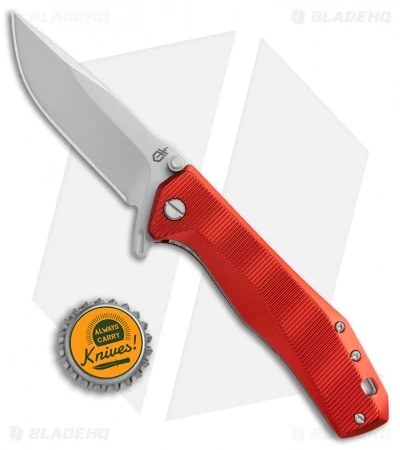 Gerber Index Liner Lock Knife Red Aluminum (3.3" Satin) 30-001355 4 Gerber Index Liner Lock Knife Red Aluminum (3.3" Satin) 30-001355 - Image 4