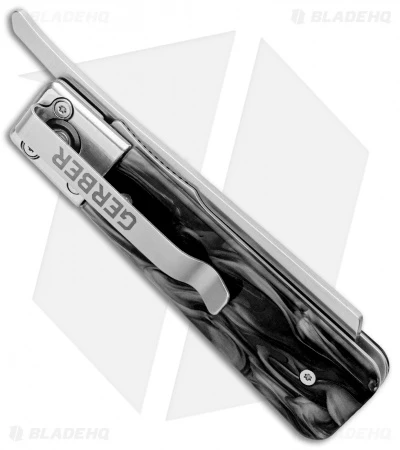 Gerber Jukebox Front Flipper Liner Lock Knife Black Marble (2.75" Satin) 3 Gerber Jukebox Front Flipper Liner Lock Knife Black Marble (2.75" Satin) - Image 3