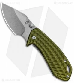 Gerber Kettlebell Frame Lock Knife Sage Green Al (2.5" Stonewash) 30-001521