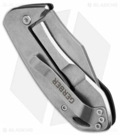 Gerber Kettlebell Frame Lock Knife Gray Al (2.5" Stonewash) 30-001496 6 Gerber Kettlebell Frame Lock Knife Gray Al (2.5" Stonewash) 30-001496 -Kershaw Sales Shop Gerber Kettlebell FLK Gray Al 2in SW BHQ 81312 td side