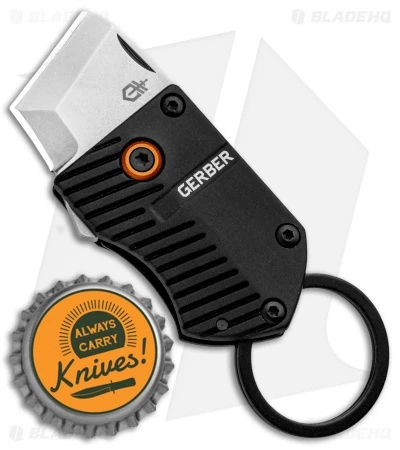 Gerber Key Note Compact Key Chain Knife Black Aluminum (1" Satin) 4 Gerber Key Note Compact Key Chain Knife Black Aluminum (1" Satin) - Image 4