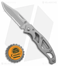 Gerber Mini Paraframe Frame Lock Knife Gray Stainless Steel (2.25" Satin) G48484 -Kershaw Sales Shop Gerber Mini Paraframe FLK Gray Stainless Steel 2in Satin BHQ 53970 td size
