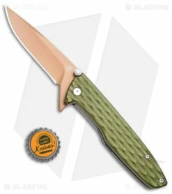 Gerber One-Flip Liner Lock Knife Green (3.2" Bronze) 30-001353 -Kershaw Sales Shop Gerber One Flip LL Green Bronze 30 001353 BHQ 67404 jr bottlecap 2
